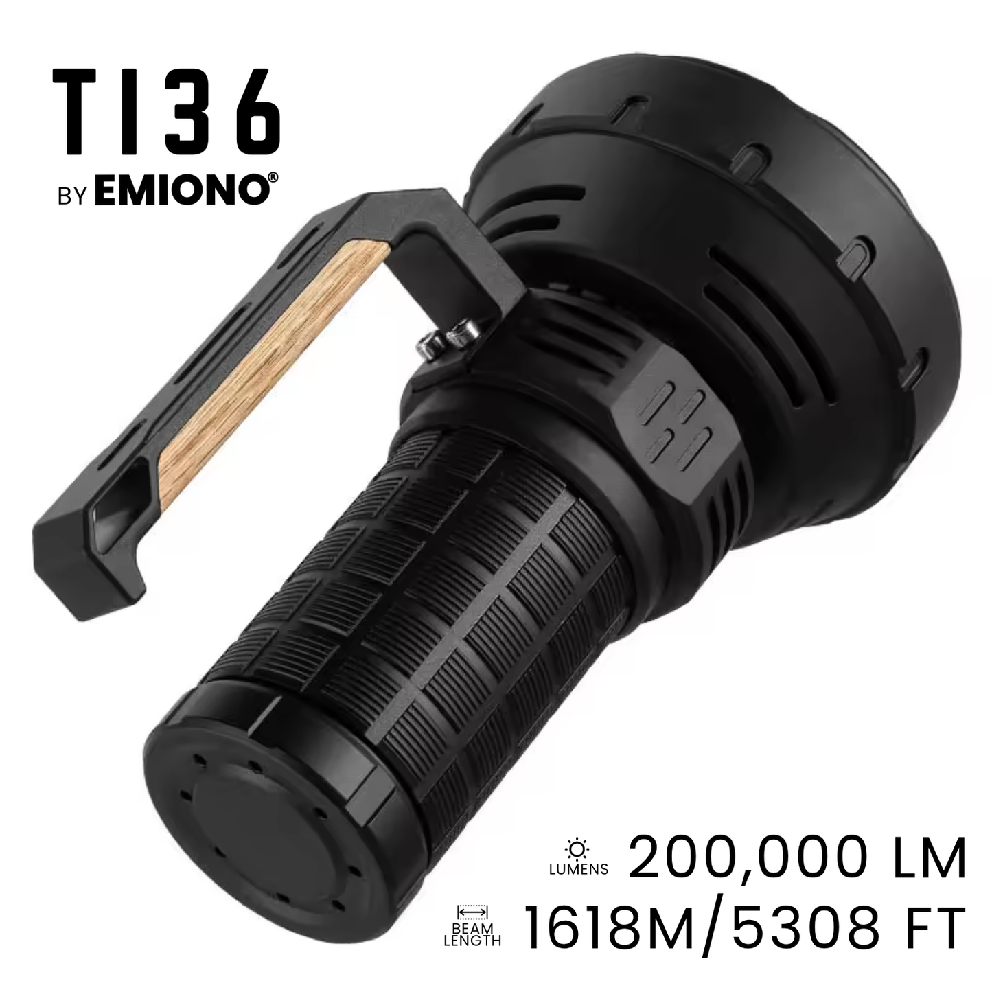 EMIONO TI36 - 200,000 LUMENS FLASHLIGHT