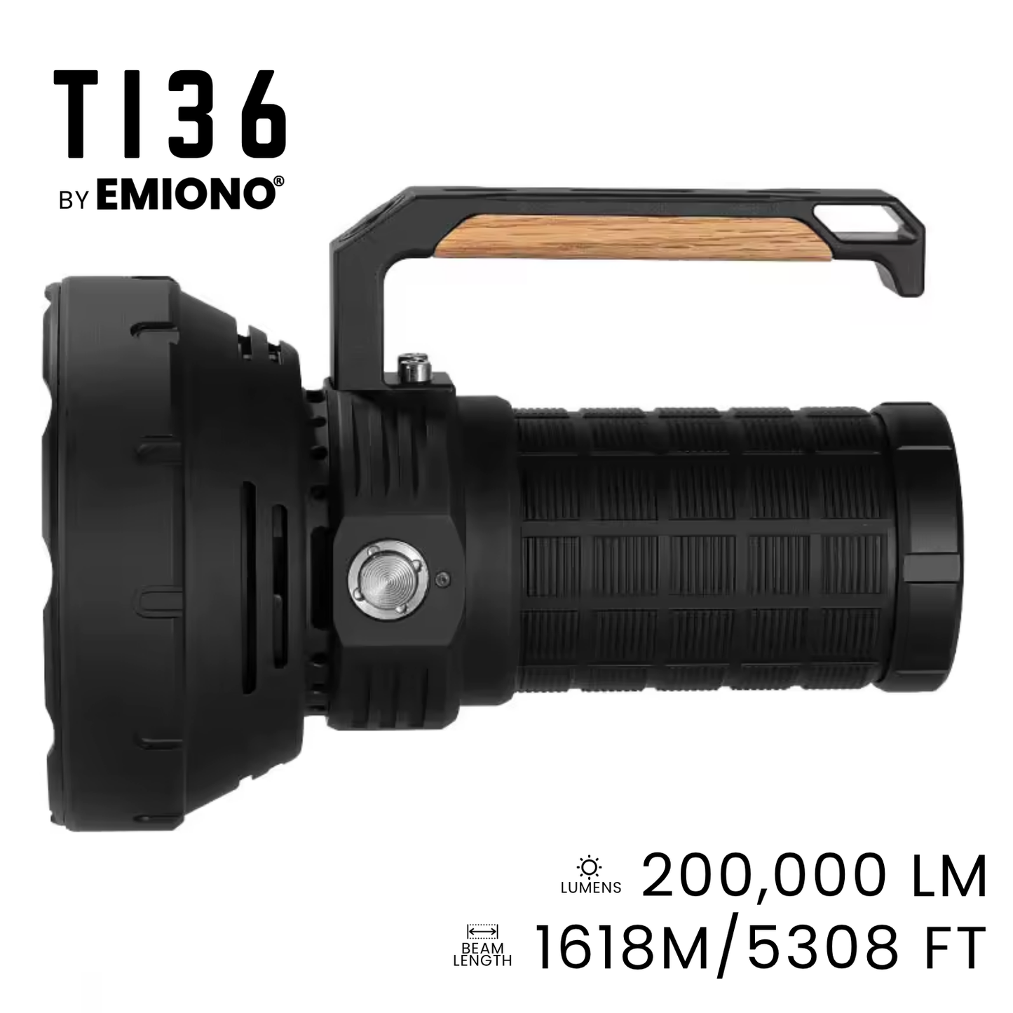 EMIONO TI36 - 200,000 LUMENS FLASHLIGHT