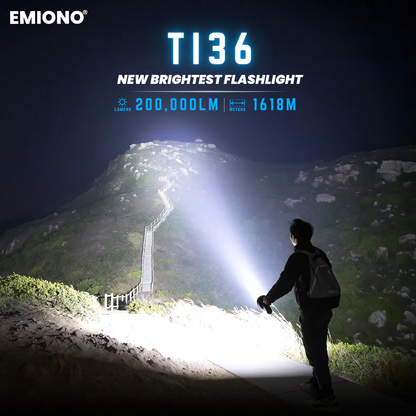 EMIONO TI36 - 200,000 LUMENS FLASHLIGHT