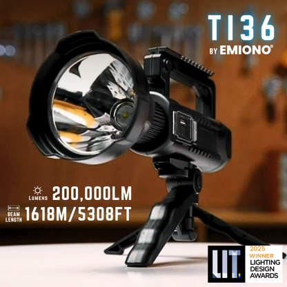EMIONO TI36 - 200,000 LUMENS FLASHLIGHT