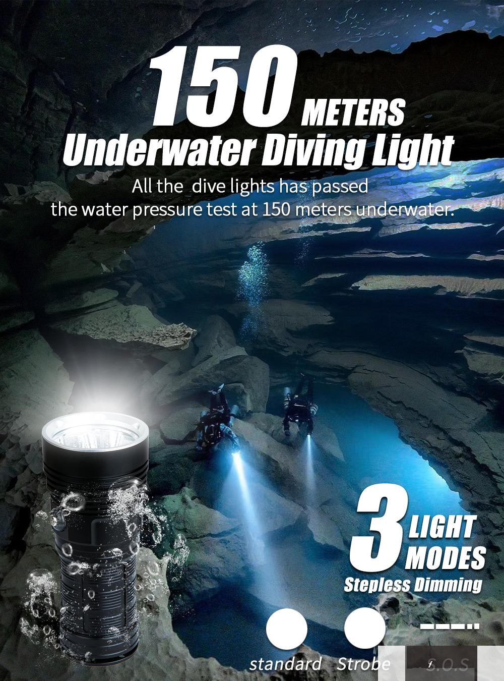 Lycan AR20 - Underwater Diving Flashlight