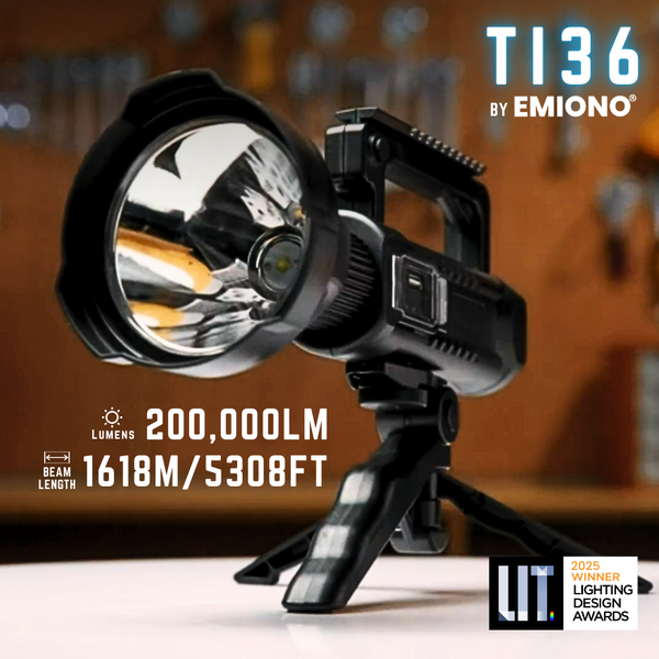 EMIONO TI36 - 200,000 LUMENS FLASHLIGHT