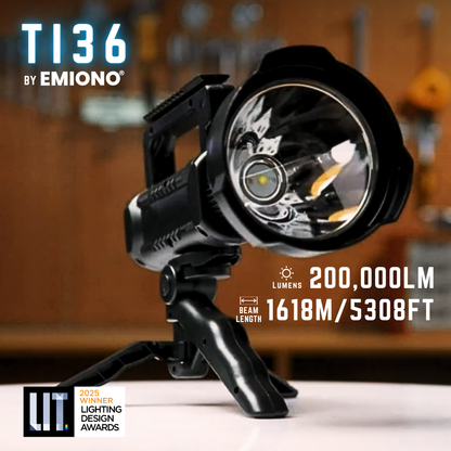 EMIONO TI36 - 200,000 LUMENS FLASHLIGHT