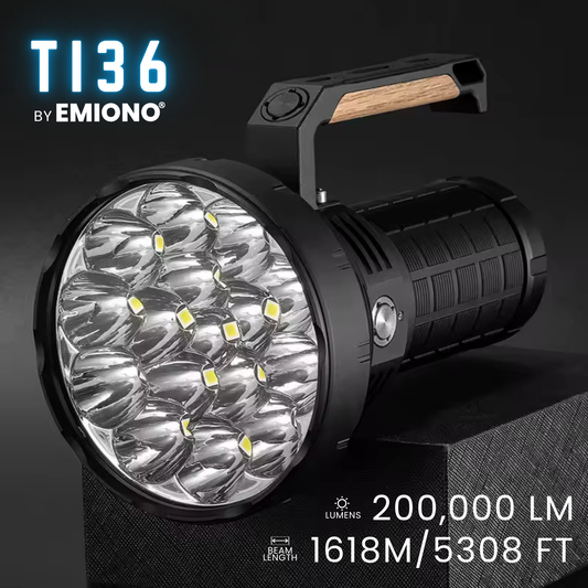 EMIONO TI36 - 200,000 LUMENS FLASHLIGHT