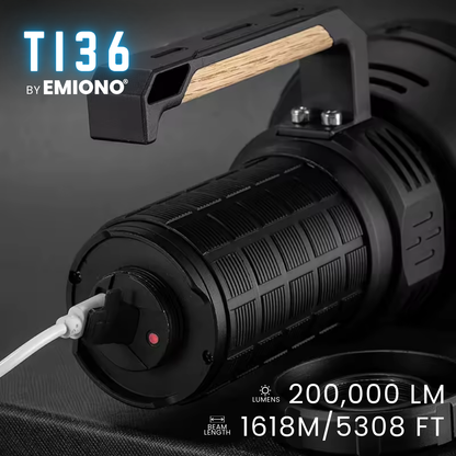 EMIONO TI36 - 200,000 LUMENS FLASHLIGHT