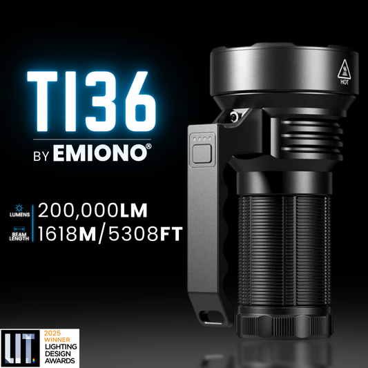EMIONO TI36 - 200,000 LUMENS FLASHLIGHT